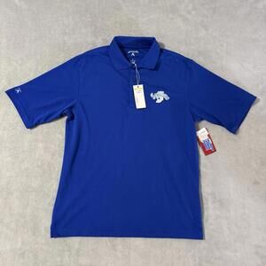 Antigua Sycamores Polo Shirt Men’s Small Blue NCAA Indiana State NWT